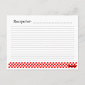 キッチンマジシャンカスタムレトロレシピカード ポストカード (裏面)