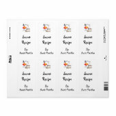 キッチンマジシャンカスタムレトロレシピラベル ラベル (フルシート)