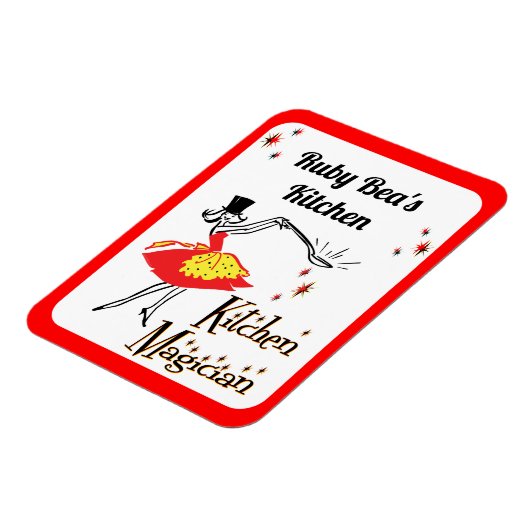 キッチンマジシャンカスタムレトロ冷蔵庫用マグネット マグネット (左側)