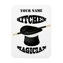 キッチンマジシャンシェフ調理師カスタムフォトマグネット マグネット