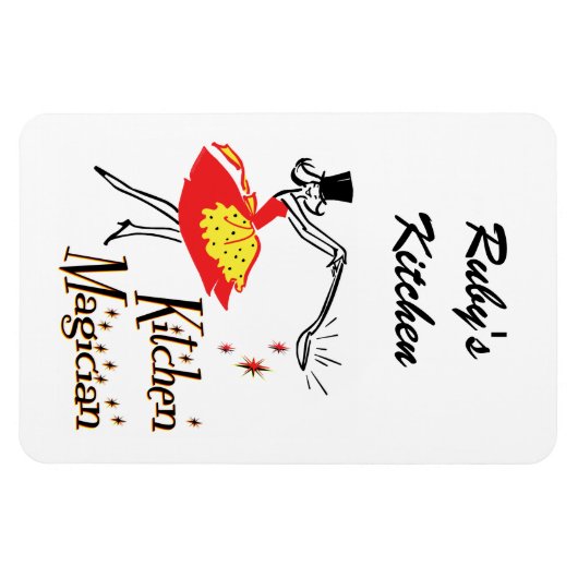 キッチンマジシャンレトロカスタム冷蔵庫用マグネット マグネット (横)