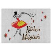 キッチンマジシャンレトロガラス切断板 カッティングボード (正面)