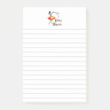 キッチンマジシャンレトロライン付きポストitノート