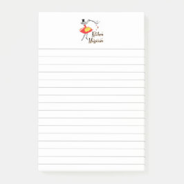 キッチンマジシャンレトロライン付きポストitノート ポストイット