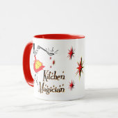 キッチンマジシャンレトロ料理アートマグ マグカップ (正面左)