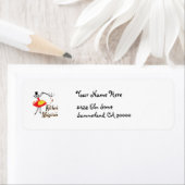 キッチンマジシャンレトロ調理師住所 シール (インサイチュ)