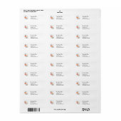 キッチンマジシャンレトロ調理師住所 シール (フルシート)