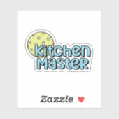 キッチンマスター |青と黄色のピックボール シール (シート)