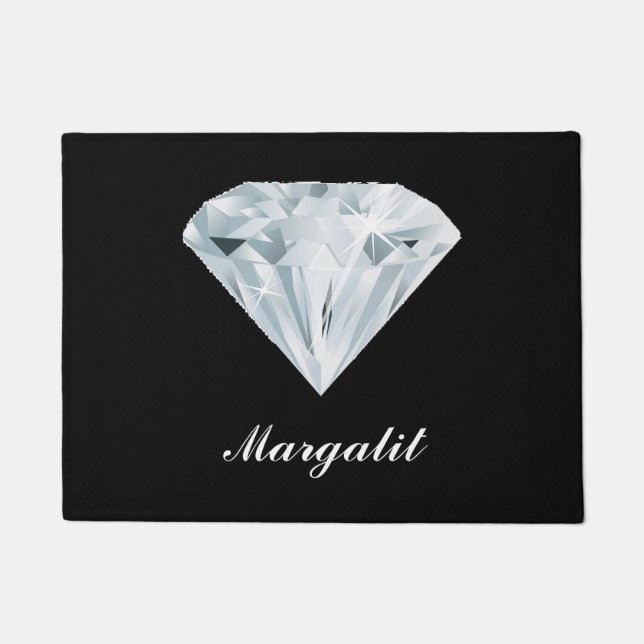 キッチンマットキッチンフロアマットダイヤモンド ドアマット (正面)