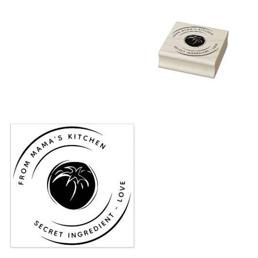 キッチンママ秘密の愛の成分から ラバースタンプ (押印)