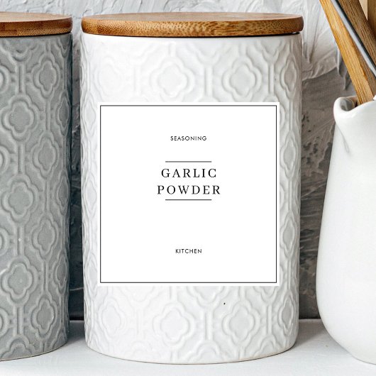 キッチンミニマルパントリーJARラベル シール