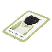 キッチンメイドキャット3x4フレキシブルマグネット+文字 マグネット (左側)