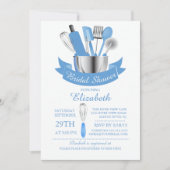 キッチンモダンのブライダルシャワーの招待状を用意する 招待状 (正面)