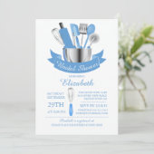 キッチンモダンのブライダルシャワーの招待状を用意する 招待状 (スタンド正面)