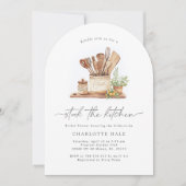 キッチンモダンブライダルシャワー 招待状 (正面)