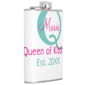 キッチンモノグラムグリーンピンクシンプル色ミニマ フラスク (右)