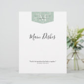 キッチンモノグラムフローラティール（緑がかった色）グリーンレシピ分圧器 (スタンド正面)