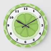キッチンライムスライス時計 ラージ壁時計 (正面)