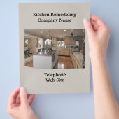 キッチンリフォーム3ビジネスフライヤー チラシ (手)