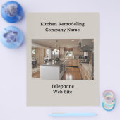 キッチンリフォーム3ビジネスフライヤー チラシ (シングル)