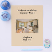 キッチンリモデル業者2 ビジネスフライヤー チラシ (シングル)