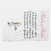 キッチンルールとシェフ付きキッチンタオル キッチンタオル (横)