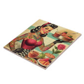 キッチンレストランのピンアップ タイル (側面)