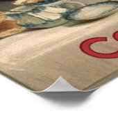 キッチンレストランウォールアートポスター2017 ポスター (角)