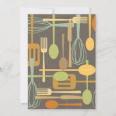 キッチンレトロスタイルブライダルシャワー 招待状 (裏面)