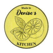 キッチンレモン色で作られた カッティングボード (正面)