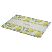 キッチンレモン葉と |モノグラカスタムム カッティングボード (角)