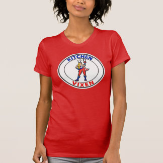 キッチンヴィクセン女性のTシャツ赤 Tシャツ