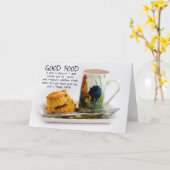 キッチン付きアフタヌーンティーノートカードことわざ カード (黄色い花)
