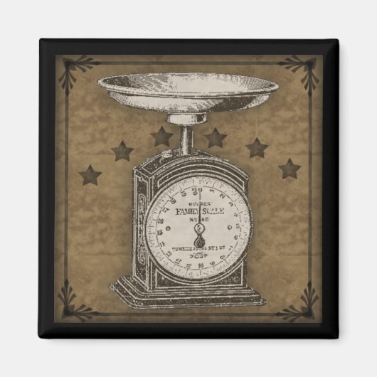 キッチン初期のスケールヴィンテージスタイル磁石 マグネット (正面)