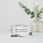 キッチン及び風呂の改装建築 名刺 (スタンド正面)