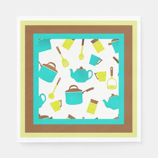 キッチン器具のパターン スタンダードランチョンナプキン (正面)