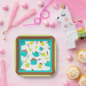 キッチン器具のパターン ペーパープレート (パーティー)