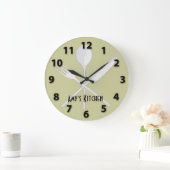 キッチン器具の丸い壁時計 ラージ壁時計 (ホーム)