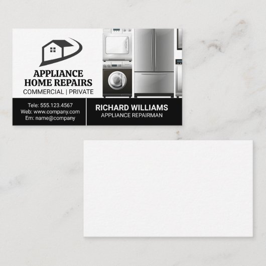 キッチン器具 |ハウスロゴ 名刺 (正面/裏面)