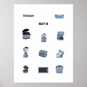 キッチン器具 ポスター