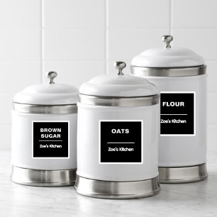 キッチン団体や組織シール   ガラス収納ラベル シール