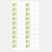 キッチン団体や組織レモンフードラベル ラベル (シート)