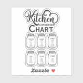 キッチン変換グラフ シール (シート)
