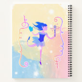 キッチン妖精魔法パーソナライズされたクックブックレシピ ノートブック (裏面)