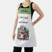 キッチン引用文に鶏肉の野菜パーソナライズされた エプロン (インサイチュ)