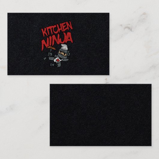 キッチン忍者料理BBQ 名刺 (正面/裏面)