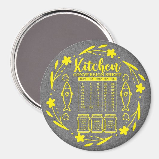 キッチン換算 マグネット (正面/裏面)