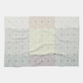 キッチン数々のタオル「色幾何学模様デザイン」 キッチンタオル (横)