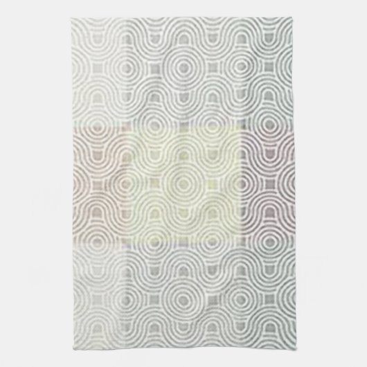 キッチン数々のタオル「色幾何学模様デザイン」 キッチンタオル (縦)