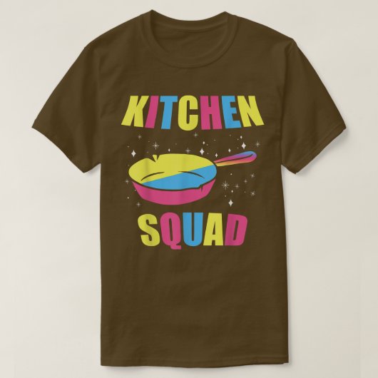 キッチン料理チーム Tシャツ (デザイン正面)